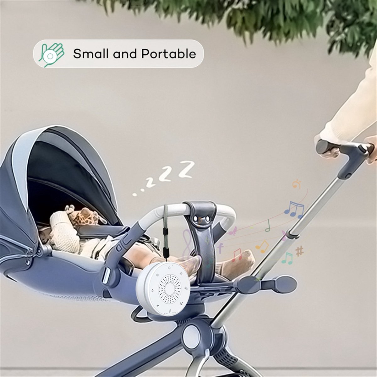 ماكينة صوت محمولة بالضوضاء الب - مراجعة White Noise Machine Baby وسعره